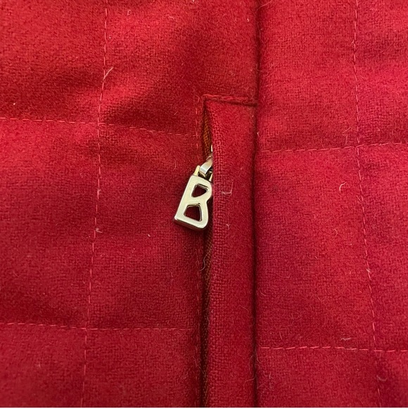 RARE Bogner x Goan Thylmann Red Wool Down Ski Jacket Size 4 - Picture 4 of 8